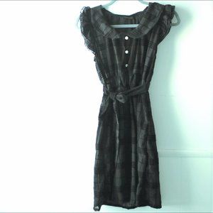 Thai Black Goth/Rockabilly Peter Pan collar Dress